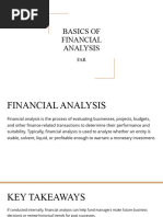 Basics of Financial Analysis