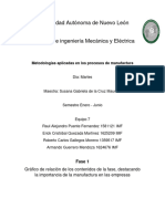 Metodologías Aplicadas en Los Procesos de Manufactura