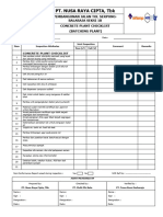 19 - Concrete Plant Checklist (Rev0) (Indo)