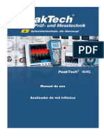 PeakTech - 4145 - ES - EQUIPO ANALIZADOR DE ENERGÃ - A