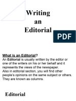 Editorial Writing