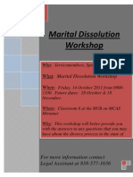 Martial Dissolution Workshop