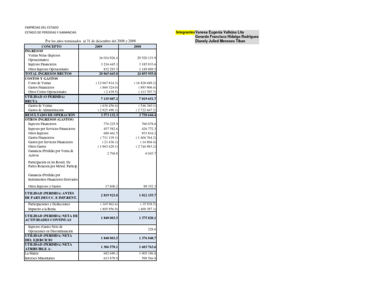 Balance General y Estado de Perdidas y Ganancias 2 (1) 1 PDF