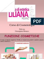 Corso Di Cosmetologia: Dott - Ssa Giuseppina Monaco