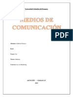 Medios de Comunicación - Gabriela Penayo