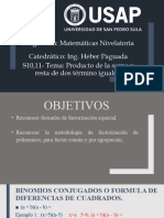 S10, S11 - Factorización (Productos Notables)