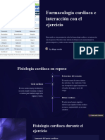 Farmacologia Cardiaca e Interaccion Con El Ejercicio