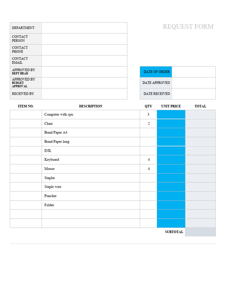 IC Inventory Request Form 11311 WORD | PDF