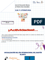 Lengua Y Literatura: Escuela de Educación Básica Fiscal Pedro Arias González