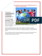 20 de Noviembre Dia Internacional de Los Derechos de Los Niños y Adolecentes