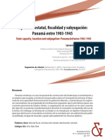 Capacidad Estatal, Fiscalidad y Subyugación: Panamá Entre 1903-1945