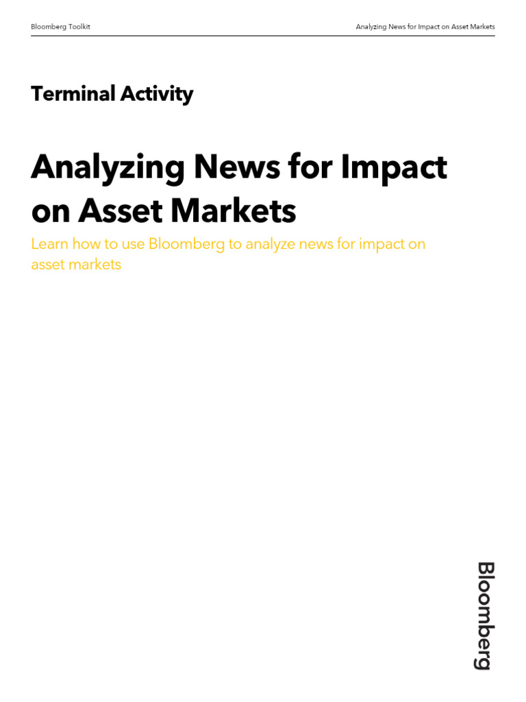 Analyzing News For Impact On Asset Markets | PDF | Foreign Exchange ...
