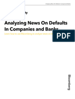 Analyzing News On Defaults in Companies and Banks