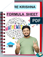 Formula Sheet very important formula