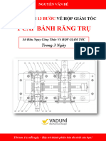 Quy trình 13 bước vẽ Hộp Giảm Tốc 1 cấp bánh răng trụ PDF