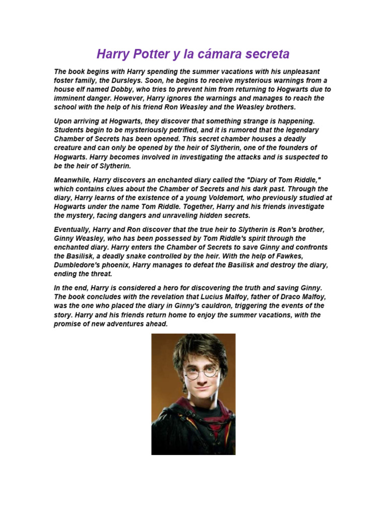 Harry Potter y la cámara secreta | PDF