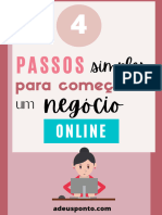 Ebook 4 Passos Simples para Comecar Um Negocio Online