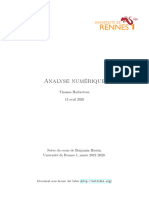 Analyse Numérique: Thomas Harbreteau 13 Avril 2020