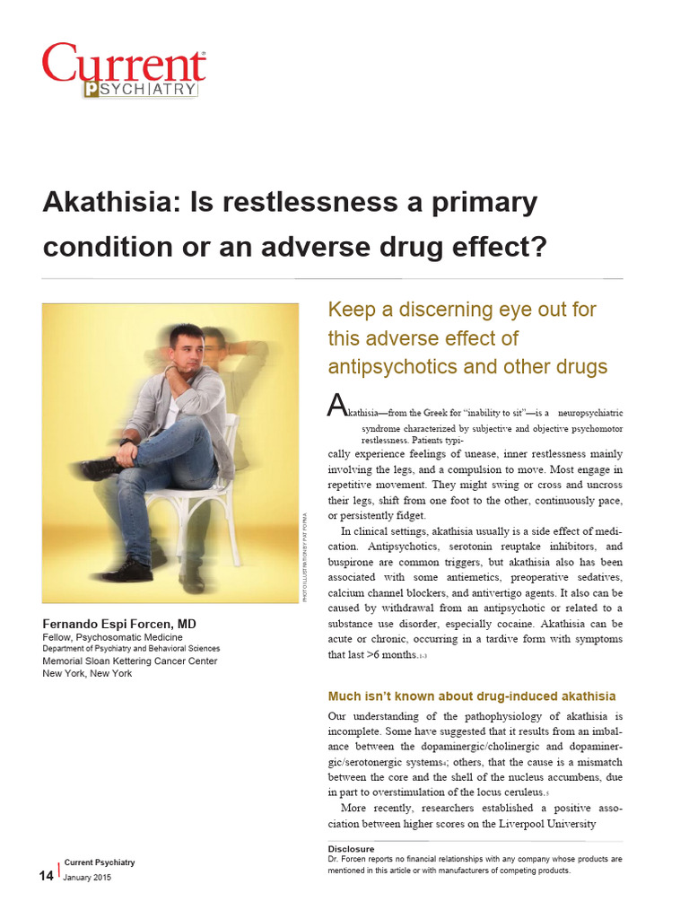 Understanding Akathisia in Psychiatry | PDF | Antipsychotic | Clinical ...