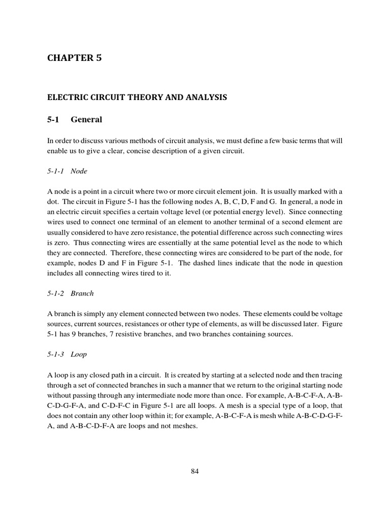 Reading 5a pdf electrical network electronic circuits