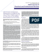 Effectiveness of Nutritional Management of Childhood Obesity in Obese Children Aged 10 16 Years Seen at The Abidjan Heart Institute Cote D Ivoire