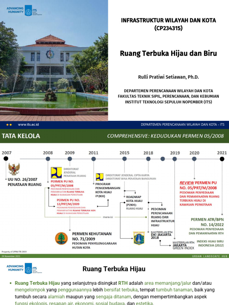Ruang Terbuka Hijau Dan Biru | PDF