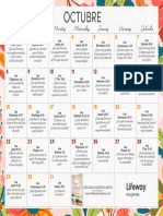 LifeWay Mujeres Calendario Familiar Octubre 2023