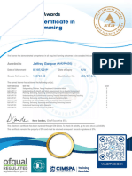Certificate (1) Sir Jeff