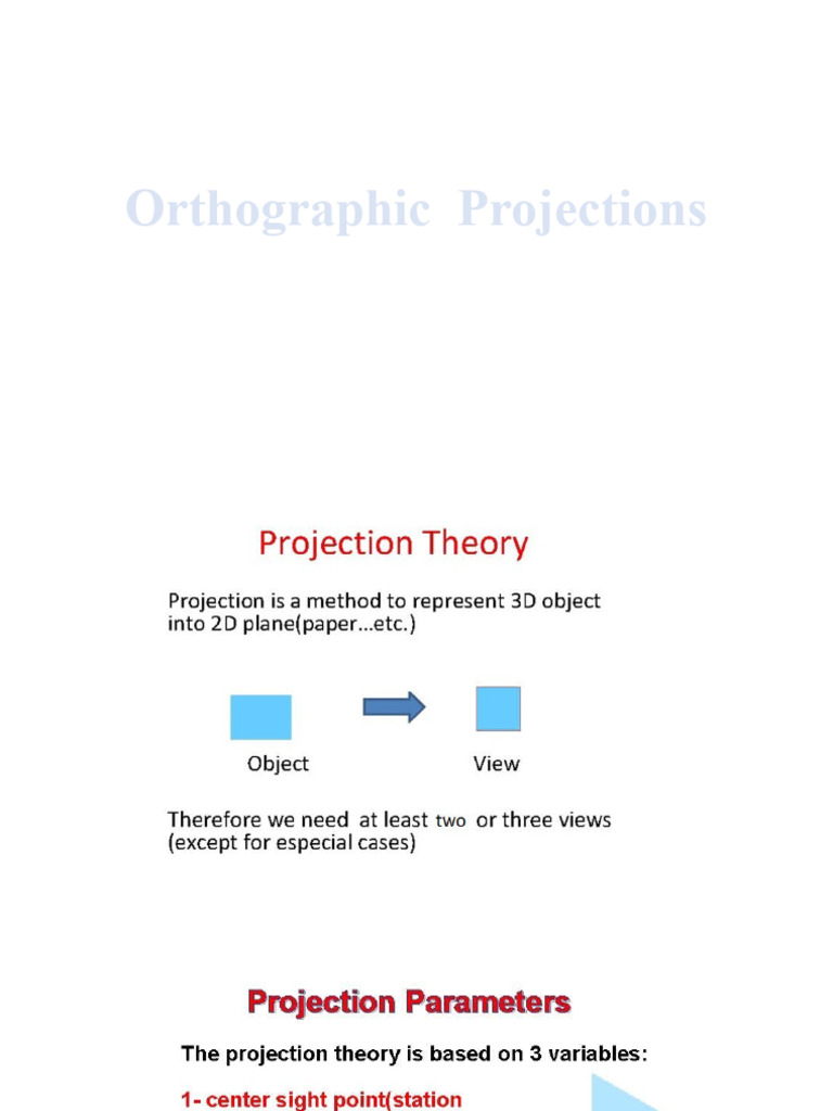 Orthographic Projections PDF