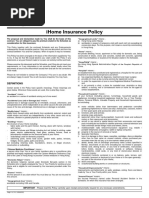 Sample: Homeowners 3 - Special Form | PDF | Deductible | Insurance