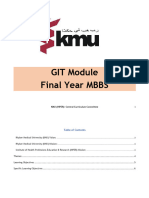 GIT Module Final Year MBBS: KMU (IHPER) - Central Curriculum Committee