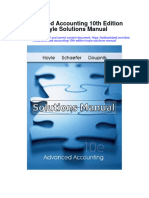 Advanced Accounting 10th Edition Hoyle Solutions Manual