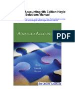 Advanced Accounting 9th Edition Hoyle Solutions Manual
