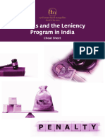 Cartels and The Leniency Program in India Cheat Sheet