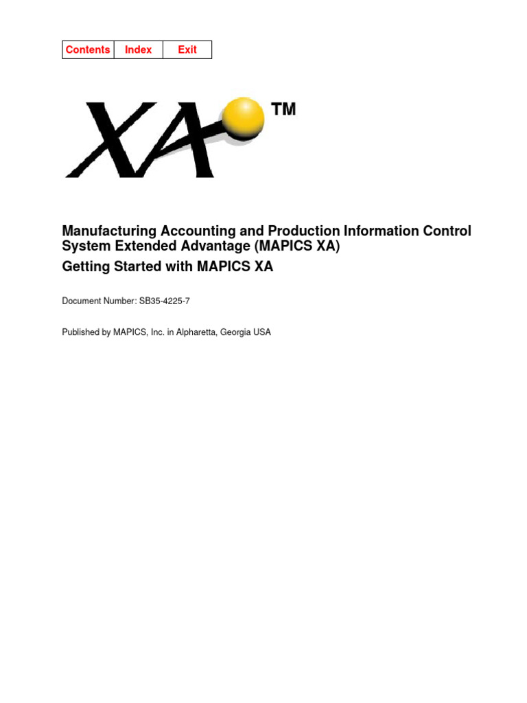 MAPICS XA User Guide Overview | PDF | Accounts Payable | Electronic ...