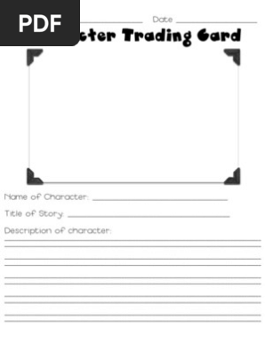 Character Trading Card