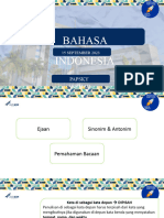 Bahasa Indonesia: 15 SEPTEMBER 2023