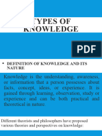 Types of Knowledge Group 3