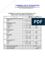 Contoh Rincian Material Dan Jasa Renovasi Rumah