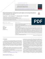 Interactions between carbapenems and valproic acid among the patients in the intensive care units