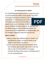 CBSE Class 7 Political Science (Civics) Chapter 2 Notes - Role of The Government in Health