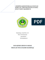 Jurnal Faktor Yang Mempengaruhi Penjualan Inovasi Produk Dan Harga Toko Kelontong Di Desa Rawan