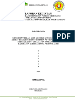 Laporan Kegiatan Pengukuran Dimensi Gua Dan Potensi Hidrologi 9 - 11 April 2016 Final