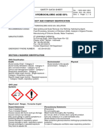 MSDS-Hydrochloric Acid