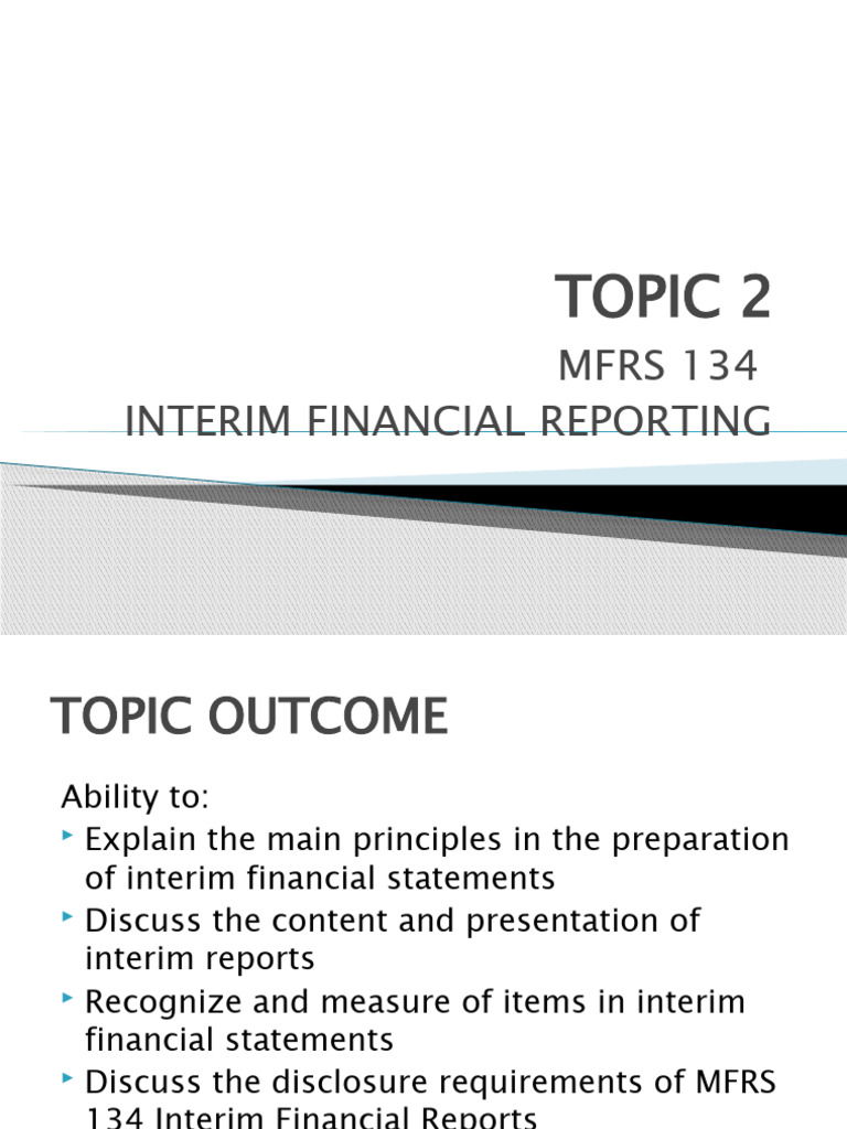 MFRS 134: Interim Financial Reporting Guide | PDF | Financial Statement ...