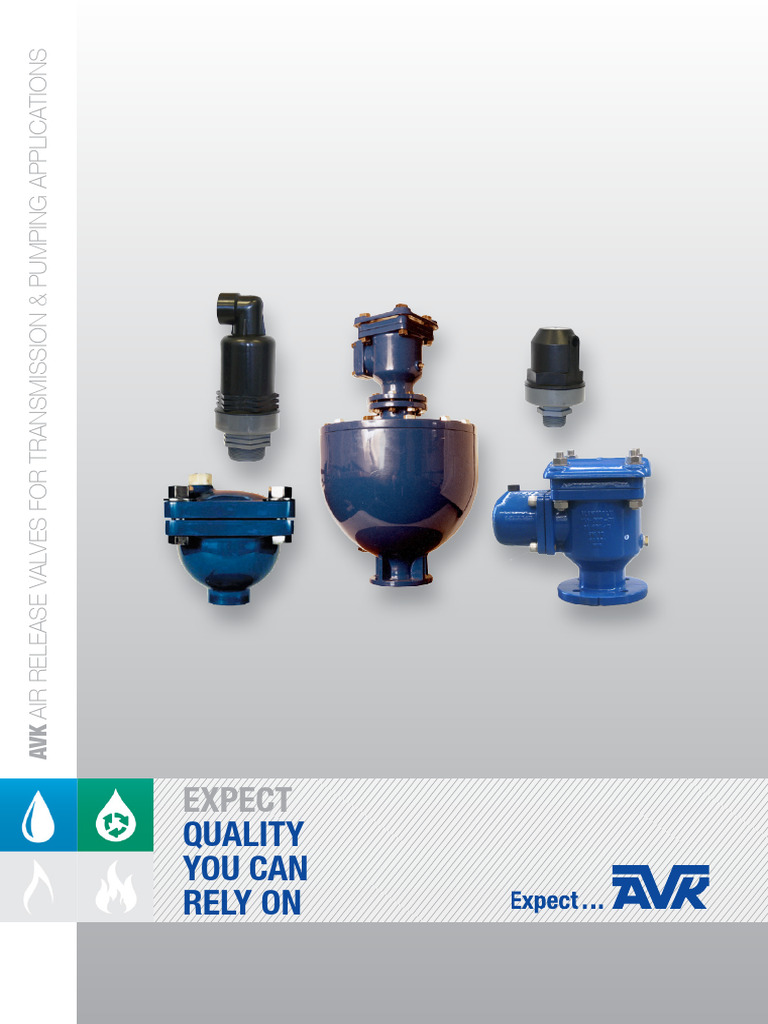 AVK Air Release Valves For Transmission and Pumping Applications PDF