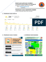 Laporan Prakiraan Cuaca Kabupaten Jember Jumat, 10 November 2023