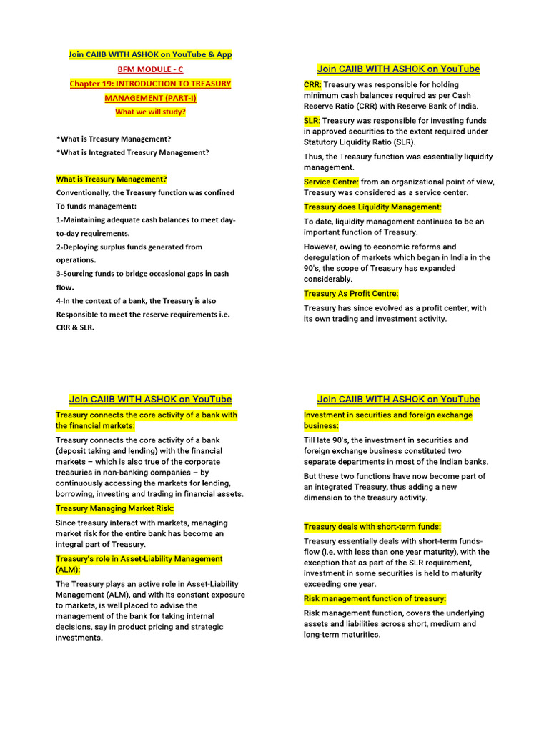 Treasury Management Module C | PDF | Foreign Exchange Market ...