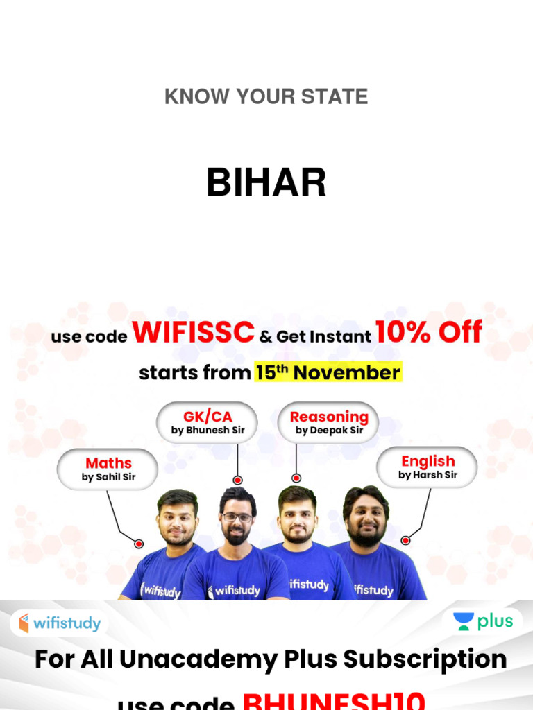 KNOW YOUR STATE BIHAR AN OVERVIEW AND HISTORY OF BIHAR intelligence overview