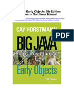 Big Java Early Objects 5th Edition Horstmann Solutions Manual